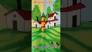 School cartoon paintingR artist 🎨🖌️ [upl. by Rebmak397]