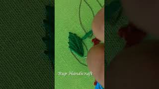 Fishbone Stitch  Hand Embroidery Tutorial shorts [upl. by Zanas]