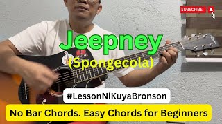 Jeepney By Spongecola Guitar Chord Tutorial [upl. by Marquet]