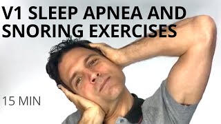 V1 of 3 Exercises for Sleep Apnea Snoring Sinus Pressure Addressing the nose throat amp tongue [upl. by Tala]