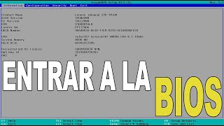 Entrar a la BIOS de una Laptop si no funcionan las teclas de función  W10 [upl. by Auqenehs781]