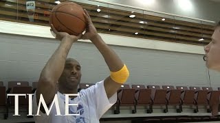 Kobe Bryant Los Angeles Lakers Star Gives A Free Lesson  TIME [upl. by Adallard]