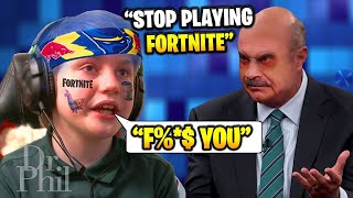 Dr Phil FREAKS OUT ON Insane Fortnite Addicted Kid [upl. by Patrich]