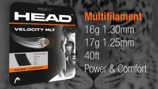 Head Velocity Tennis String Review  Tennis Plaza [upl. by Naitsirk]