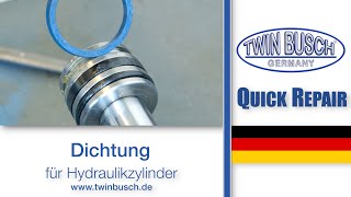 Quick Repair Austausch der Dichtung eines Hydraulikzylinders für TWIN BUSCH® Hebebühnen [upl. by Atterg]