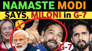 PM MODI IN G7 VIRAL VIDEO PM MODIS FAN ABID ALI REACTION ON G7 MEETING PAK MEDIA SHOCKED REAL [upl. by Nicoline]