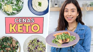 5 CENAS KETO Saludables Rápidas y Fáciles🥗 [upl. by Otokam699]