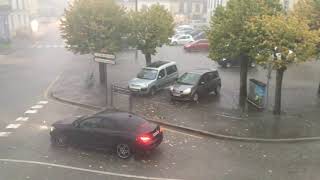 Tempête à MortagneauPerche Orne Le Perche 14102019 [upl. by Aivatnuahs]