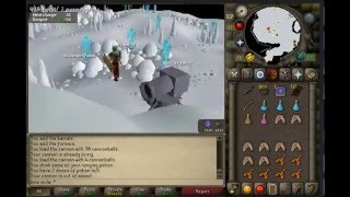 old school RuneScape Range training guide Dwarf Cannon safe spot osrs 2020 [upl. by Nnaed653]