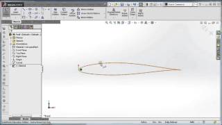 Importing airfoil coordinates to Solidworks [upl. by Leena]