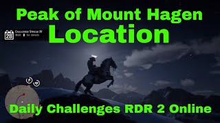 Peak of Mount Hagen Location RDR2 Online [upl. by Ahcmis]