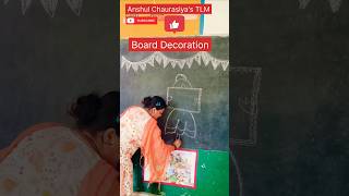 Easy Board Decoration Idea l Notice board DecorationdecorationartdrawingAnshulchaurasiyastlm [upl. by Rotceh805]