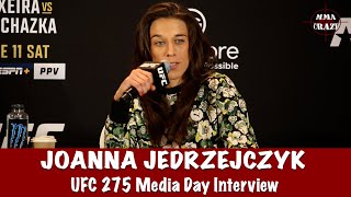 Joanna Jedrzejczyk on Weili Zhang Its gonna be the toughest fight in my fighting career at UFC 275 [upl. by Ybbor]