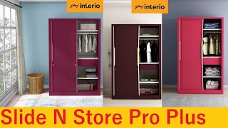 Latest Design Godrej AlmirahGodrej Steel CupboardGodrej Slide N Store Pro Plus Designer Wardrobe [upl. by Icat558]