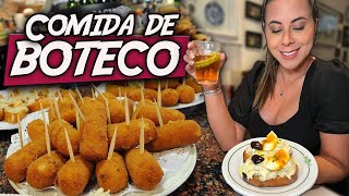 Comida de Boteco e Croquetas Deliciosas na Taberna Rainha [upl. by Zorine115]