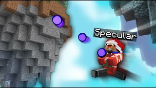 INSANE pearl clutches on the new christmas maps  Hypixel Skywars [upl. by Aihceyt]