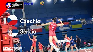 Full Match  Czechia vs Serbia  CEV U20 Volleyball European Championship 2024  Women [upl. by Natanhoj]