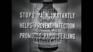 Classic TV Commercial CamphoPhenique 1952 [upl. by Adleremse]