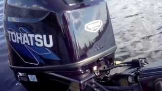 30 hp Tohatsu 4stroke break in [upl. by Sifan]