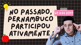 G1  IFPE 2017 No passado Pernambuco participou ativamente da formação cultural étnica social [upl. by Nnylasor]