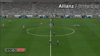 Allianz  Juventus Stadium turf PES 2013 update 2024 Game Sepak Bola Ringan terbaik [upl. by Dinin924]