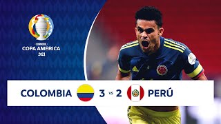 HIGHLIGHTS COLOMBIA 3  2 PERÚ  COPA AMÉRICA 2021  090721 [upl. by Josey877]