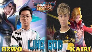 H2WO VS KAIRI SINO MAS MAGALING MAG LING  MLBB  Bullet ESports [upl. by Nohtan]