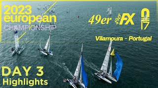 2023 49er 49erFX and Nacra 17 World Championships  Day 3 Highlights [upl. by Astra903]