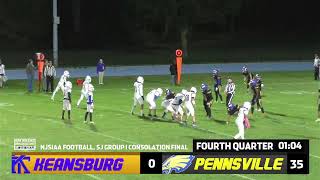 SJ Group 1 Consolation Final Keansburg Titans  Pennsville Eagles Football 102823 [upl. by Dodi]