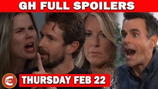 General Hospital Full Episode Spoilers Thursday February 22 GH Spoilers 2222024 gh [upl. by Brosine628]