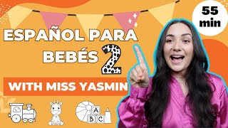 Spanish baby learning 2  Español para bebés con Señorita Yasmín  First words gestures and songs [upl. by Yeliah]