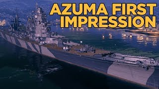 Azuma First Impression  World of Warships [upl. by Teage]