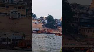 Attractive view of Ganga Ghat in Varanasi varanasi ganga [upl. by Leonsis]