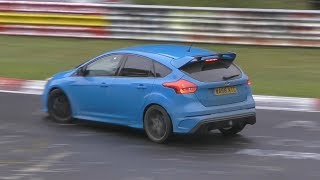 Ford Focus RS Mk3 DriftingPowersliding on the Nürburgring [upl. by Aliab]