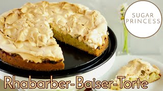 Einfacher schneller RhabarberBaiserKuchen 😍 Der beste Klassiker 😍  Rezept von Sugarprincess [upl. by Teddi21]