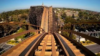 GhostRider Wooden Roller Coaster POV HD 1080p Knotts Berry Farm [upl. by Iralam]