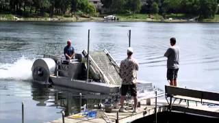 ECO HARVESTER  for Aquatic Weed amp Algea Cutting amp Removal  Harvesting Boat in Action [upl. by Yot422]