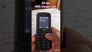 ALL ITEL IMEI CHANGE CODE How to change IMEI on itel phone using codes without computer umartech [upl. by Keemahs664]