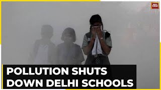 Delhi Pollution News Pollution Shuts Down Delhi Schools Farm Fires Rage Across Punjab [upl. by Rehm494]