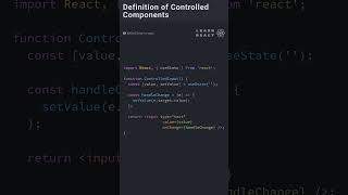 Controlled Components in ReactJS coding reactfrontend programming reacttutorial react [upl. by Asus]