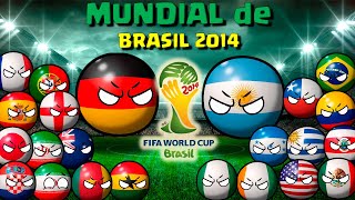 HISTORIA DEL MUNDIAL DE BRASIL 2014 COUNTRYBALL [upl. by Noemis367]