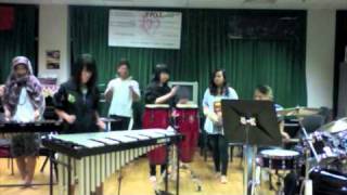 Wedding Dress impromptu  Nanyang Polytechnic Chinese Orchestra Percussionists [upl. by Winshell715]