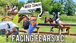 FACING FEARS XC  Jumping Scary fences with 5 Event Rider Simon Grieve [upl. by Anairdna]