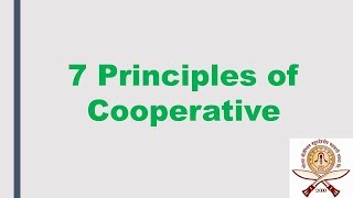 7 Principles of Cooperative [upl. by Nissie]