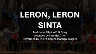 Leron Leron Sinta  Arr Saunder Choi [upl. by Gingras]