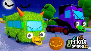 The Halloween Song with Baby Truck  Nursery Rhymes amp Kids Halloween Songs  Geckos Garage [upl. by Airamalegna]