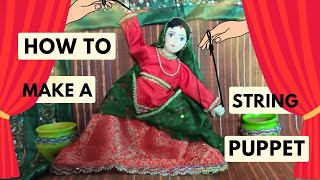 How to make string puppet  Hand Puppet  Puppet Doll [upl. by Peyton]