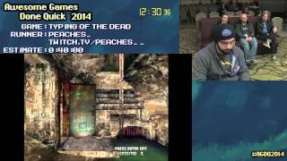 The Typing of The Dead  Live SPEED RUN 03303 by PEACHES AGDQ 2014 [upl. by Riley]