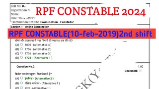 Rpf constable previous year question PAPERRpf previous year question practice set 2024 [upl. by Bergeron]