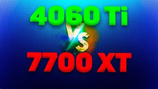 RTX 4060 Ti vs RX 7700 XT Какую видеокарту взять Лучшая видеокарта для FullHD [upl. by Oyek166]